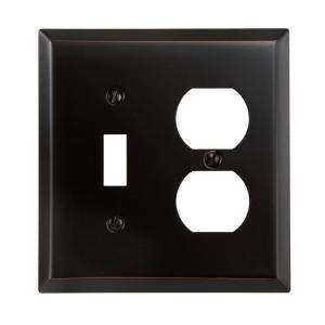 Gang Aged Bronze Steel Toggle Duplex Wall Plate 163TDDB at The Home 