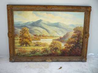 LARGE PASTORAL PAINTING BY LISTED ARTIST THOMAS PATTEN  