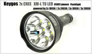 8500 Lumens 7x CREE XM L XML T6 LED Taschenlampe Handlampe +3 26650 