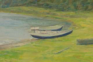 Hjalmar WESTERDAHL (1890 1969) Boote am sonnigen Ufer  
