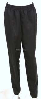 DAVID BROOKS BLACK ELASTIC WAIST STRAIGHT LEG PANTS 8  