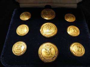 Vintage Liberty Centennial Gold Metal Buttons  