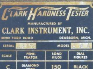 CLARK C8A HARDNESS TESTER  