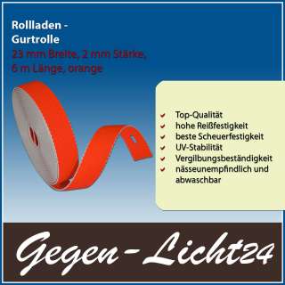 Rollladen Wende Gurtrolle grau/beige, 23 mm Breite, 2 mm Stärke, 6 m 