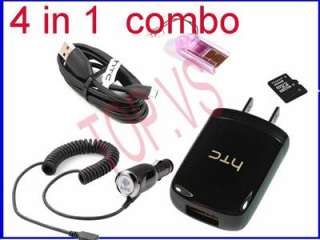   car+usb charger htc Bass 2 G4(Tattoo) Espresso Hero 200 MyTouch 4G oem
