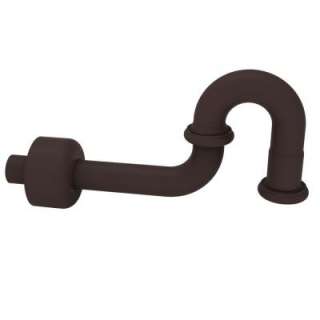 Brasstech 1  1/4 in. P Trap with Box Flange in Oil Rubbed Bronze 3014 