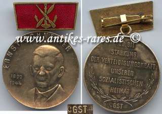 Ernst Schneller Medaille in Gold mit 900 er Punze 6 b  