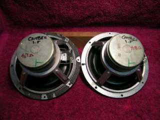 pair Camber Mid Range Bass Speakers Cast Frames  
