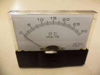 Dc. Panel METER 0   30 v Volts 4 X 3 1/2 NEW IN BOX  