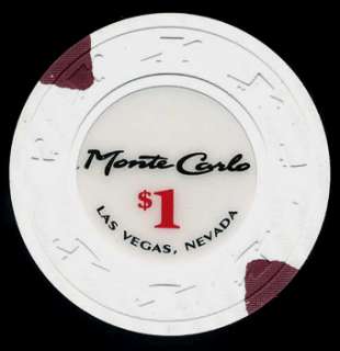 Casino Chips $1 Monte Carlo 2010 Las Vegas Chip  