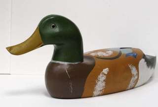 Vintage Wood Wooden Duck Decoy Decorative Mallard Hand Painted Bird 