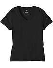 Hanes Womens Lightweight Jersey V Neck T Shirt   style 9614  