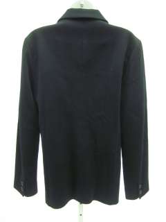 FACONNABLE Black Wool Textured Long Sleeves Blazer Sz M  