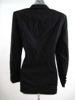 ESCADA Gray Wool Gold Thread Coat Jacket Sz 36  