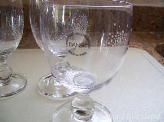 Lot of 4 Atomic Star Wine/Water Goblet DANSK Glasses  