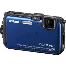 Nikon COOLPIX AW100 16MP Waterproof Shockproof Freezeproof Blue 