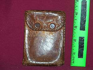 WWII United Carr Leather money pouch, wallet, vintage military  