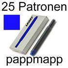 25 Original Lamy Patronen T10 königsblau, T 10 blau