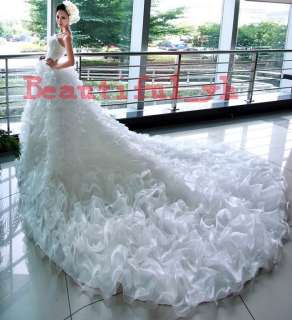   Brautkleider Hochzeitkleid Ballkleid mit lange Schleppe Mode  
