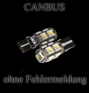 2xLED BMW E36,E38,E39,E46 Standlicht 9 SMD CanBus  