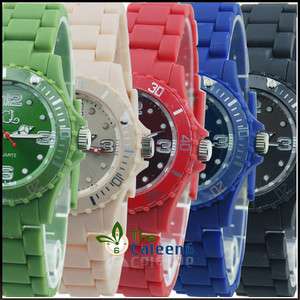 NEW Plastic Japan Movement Sports Fashion Unisex Wrist Watch 5 Colors 