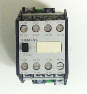 NEW SIEMENS 3TH42 80 0AN1 CONTACTOR CONTROL RELAY  