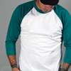 BB453 American Apparel 3/4 Sleeve Raglan Poly Cotton baseball T Shirt 