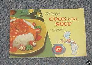 1977 H.J. Heinz Co Pittsburgh PA Soup Recipe Booklet  