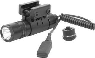 Tactical 90 Lumen Flashlight with Weaver Style Mount and Pressure 