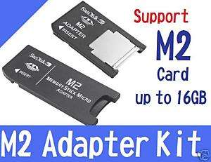 Memory Stick Micro Pro Duo 4GB Sandisk M2 Adapter Kit  