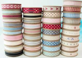 3m ROLL EAST OF INDIA RIBBON   GINGHAM   DOTS   STRIPES  