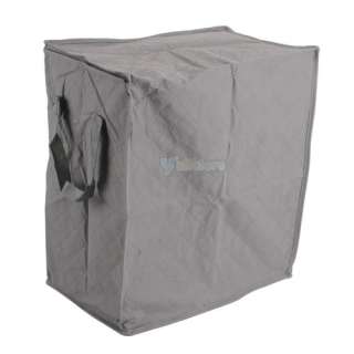 Gray Clothes Storage Bags Bamboo Fiber Quilt Container