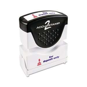  Accustamp2 Shutter Stamp with Microban, Red/Blue, FOR 