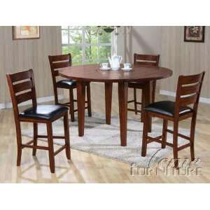   Counter Height Drop Leaf 5 Pc Dining Set by Acme Furniture & Decor