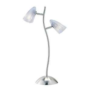  Adesso Sway Table Lamp, Satin Steel