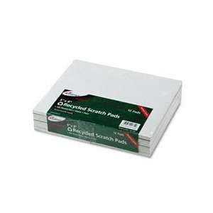 Ampad 21 732R Evidence Recycled 5x8 Scratch Pads, White, 100 Sheets 
