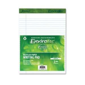 Ampad Recycled Paper Writing Pad,40 Sheet   20lb   Wide 