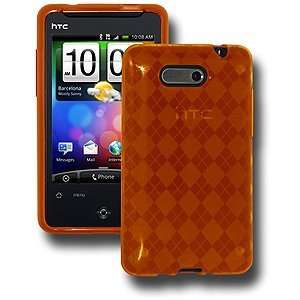  Amzer Luxe Argyle Skin Case   Orange Electronics