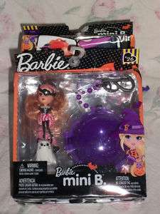 Halloween BARBIE Mini B Pirate Doll with Cat NIP  