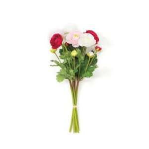 Pack of 4 Farmers Market Red/Pink/White Ranunculus Spring Floral 