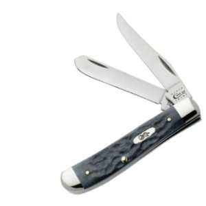   Mini Trapper Pocket Knife with Gray Bone Handles