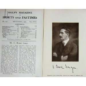    1917 Antique Portrait Mr Charles Bower Ismay Racing