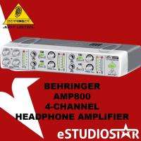 Behringer AMP800 AMP 800 4 Channel Headphone Amplifier  