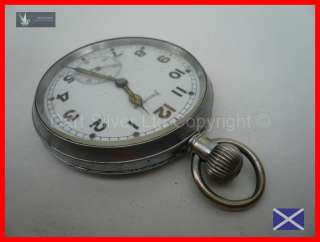 Helvetia WWII British Military Issue Pocket Watch~32A Calibre Movement 