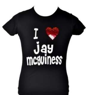 LOVE JAY McGUINESS BLACK KIDS T SHIRT AGE 5 15  