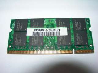   Barrette mémoire ELPIDA 1 GO SO DIMM DDR2 PC2 5300