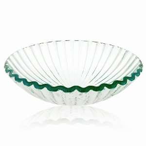  Decolav 1035 WH 17 Inch Round Clam Shell Natural Glass 
