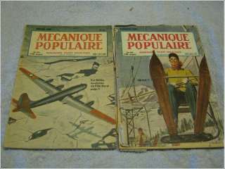   mécanique populaire 1948 1949 magazine ski avion météo