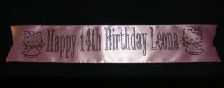 HELLO KITTY BIRTHDAY BANNER PERSONALISED PARTY BANNER  