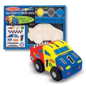  Decorate Your Own Ceramic Race Car Bank Toys & Games